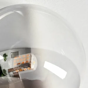 hofstein Plafonnier - Verre 10 cm, 12 cm Chehalis Noir, 2 lumières* Lampes Modernes