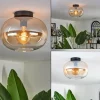 hofstein Plafonnier - Verre 30 cm Apedo Ambre, Clair, 1 lumière* Lampes En Verre