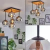 hofstein Plafonnier - Verre 15 cm Chehalis Écru, Noir, 5 lumières* Lampes Modernes