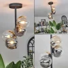 hofstein Plafonnier - Verre 12 cm Chehalis Ambre, Clair, Fumé, 4 lumières* Lampes Modernes