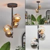 hofstein Plafonnier - Verre 10 cm Chehalis Ambre, Fumé, 4 lumières* Lampes Modernes