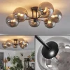 hofstein Plafonnier - Verre 15 cm Chehalis Fumé, 6 lumières* Lampes Modernes
