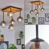 hofstein Plafonnier - Verre 12 cm Chehalis Écru, Noir, 5 lumières* Lampes Modernes