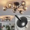 hofstein Plafonnier - Verre 10 cm Chehalis Clair, Fumé, 6 lumières* Lampes Modernes