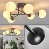 hofstein Plafonnier - Verre 10 cm Chehalis Blanc, 6 lumières* Lampes En Verre
