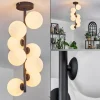 hofstein Plafonnier - Verre 12 cm Chehalis Blanc, 8 lumières* Lampes En Verre