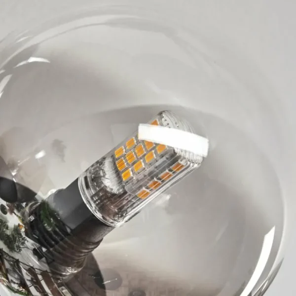 hofstein Plafonnier - Verre 10 cm Chehalis Clair, Fumé, 6 lumières* Lampes Modernes