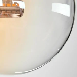 hofstein Plafonnier - Verre 12 cm Chehalis Ambre, Clair, Fumé, 4 lumières* Lampes Modernes
