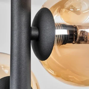 hofstein Plafonnier - Verre 10 cm Chehalis Ambre, Clair, 8 lumières* Lampes En Verre