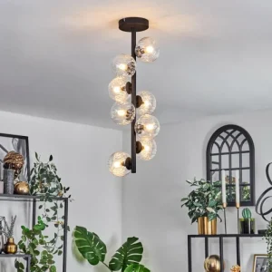 hofstein Plafonnier - Verre 10 cm Chehalis Clair, 8 lumières* Lampes Modernes