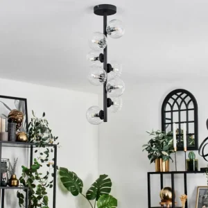 hofstein Plafonnier - Verre 10 cm Chehalis Clair, 8 lumières* Lampes Modernes