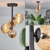 hofstein Plafonnier - Verre 10 cm,12 cm Chehalis Ambre, 4 lumières* Lampes Modernes