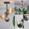 hofstein Plafonnier - Verre 10 cm,12 cm Chehalis Ambre, Fumé, 4 lumières* Lampes Modernes