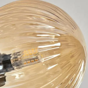 hofstein Plafonnier - Verre 12 cm, 15cm Chehalis Fumé, 6 lumières* Lampes Modernes