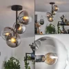hofstein Plafonnier - Verre 15 cm Gastor Clair, Fumé, 4 lumières* Lampes Modernes