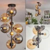 hofstein Plafonnier - Verre 15 cm Gastor Ambre, Clair, Fumé, 8 lumières* Lampes Modernes