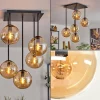 hofstein Plafonnier - Verre 15 cm Gastor Ambre, 5 lumières* Lampes En Verre
