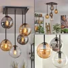 hofstein Plafonnier - Verre 15 cm Gastor Ambre, Clair, Fumé, 5 lumières* Lampes Modernes