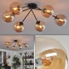 hofstein Plafonnier - Verre 15 cm Gastor Ambre, 6 lumières* Lampes En Verre