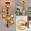 hofstein Plafonnier - Verre 15 cm Gastor Ambre, 8 lumières* Lampes En Verre
