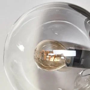 hofstein Plafonnier - Verre 15 cm Gastor Clair, Fumé, 6 lumières* Lampes Modernes