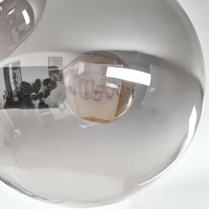 hofstein Plafonnier - Verre 15 cm Gastor Fumé, 4 lumières* Lampes Modernes