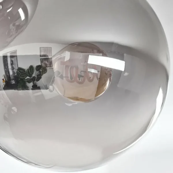 hofstein Plafonnier - Verre 15 cm Gastor Fumé, 4 lumières* Lampes Modernes