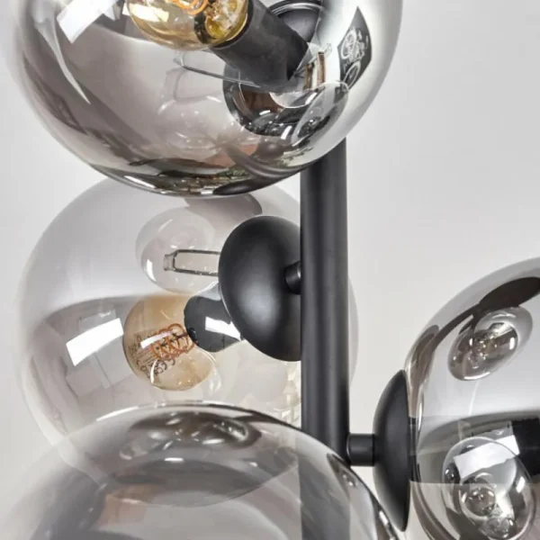 hofstein Plafonnier - Verre 15 cm Gastor Clair, Fumé, 6 lumières* Lampes Modernes