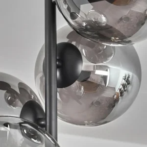 hofstein Plafonnier - Verre 15 cm Gastor Fumé, 4 lumières* Lampes Modernes