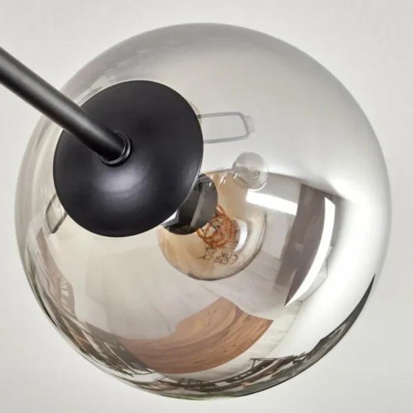 hofstein Plafonnier - Verre 15 cm Gastor Clair, Fumé, 6 lumières* Lampes Modernes