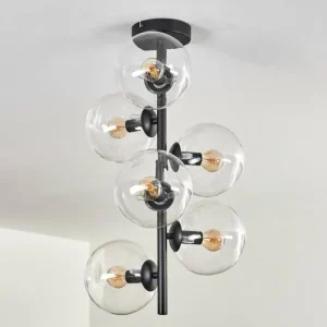hofstein Plafonnier - Verre 15 cm Gastor Clair, 6 lumières* Lampes En Verre