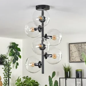 hofstein Plafonnier - Verre 15 cm Gastor Clair, 6 lumières* Lampes En Verre