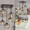 hofstein Plafonnier - Verre 15 cm Koyoto Clair, Fumé, 5 lumières* Lampes Modernes