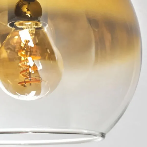 hofstein Plafonnier - Verre 15 cm Koyoto Or, Clair, 6 lumières* Lampes En Verre