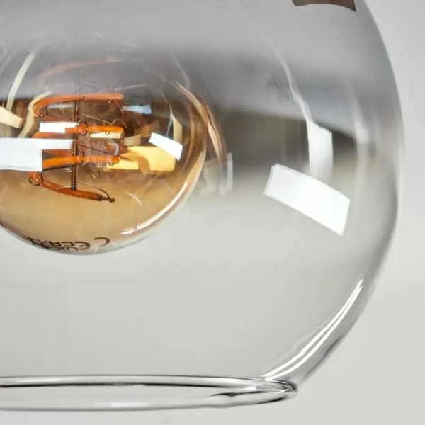 hofstein Plafonnier - Verre 15 cm Montgomery Écru, Noir, 2 lumières* Lampes Modernes
