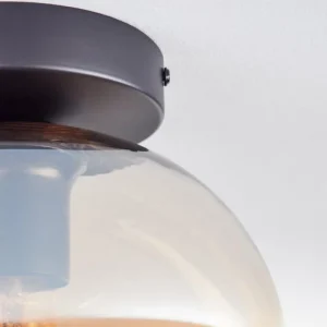 hofstein Plafonnier - Verre Apedo Ambre, 1 lumière* Lampes En Verre