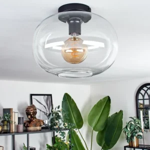 hofstein Plafonnier - Verre Apedo Clair, 1 lumière* Lampes En Verre