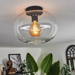 hofstein Plafonnier - Verre Apedo Clair, 1 lumière* Lampes En Verre