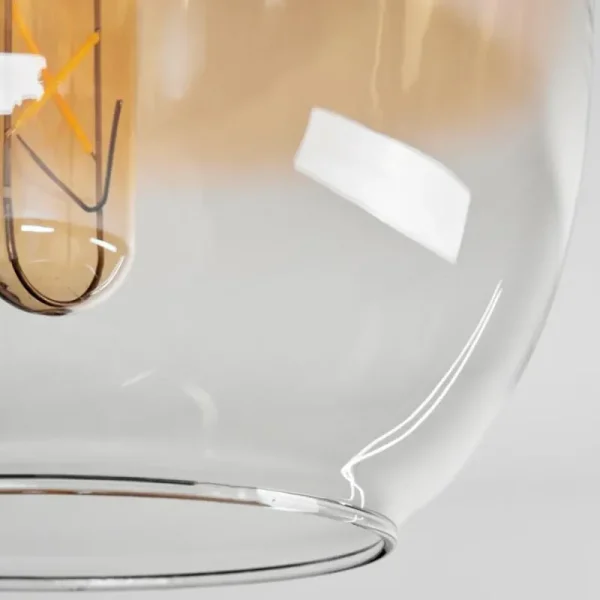 hofstein Plafonnier - Verre Apedo Laiton, 1 lumière* Lampes En Verre