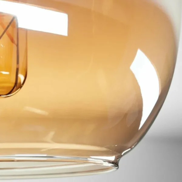 hofstein Plafonnier - Verre Apedo Laiton, 1 lumière* Lampes En Verre