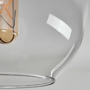 hofstein Plafonnier - Verre Apedo Laiton, 1 lumière* Lampes En Verre