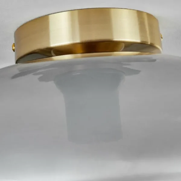 hofstein Plafonnier - Verre Apedo Laiton, 1 lumière* Lampes Modernes