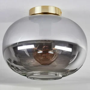 hofstein Plafonnier - Verre Apedo Laiton, 1 lumière* Lampes Modernes