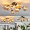 hofstein Plafonnier - Verre Chehalis Ambre, 6 lumières* Lampes En Verre