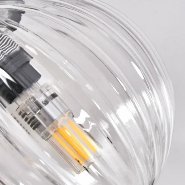 hofstein Plafonnier - Verre Chehalis Clair, 5 lumières* Lampes Modernes