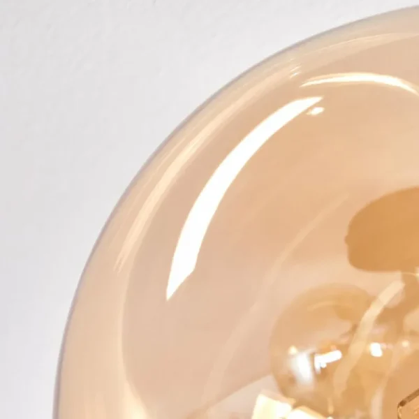 hofstein Plafonnier - Verre Chehalis Ambre, 4 lumières* Lampes En Verre
