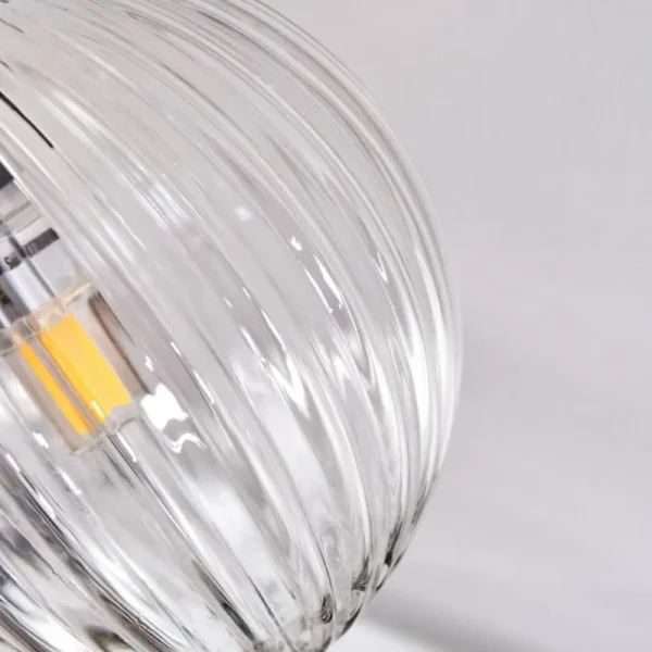 hofstein Plafonnier - Verre Chehalis Clair, 5 lumières* Lampes En Verre