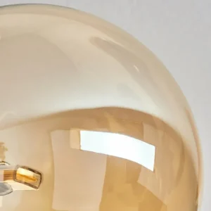 hofstein Plafonnier - Verre Chehalis Ambre, Fumé, 6 lumières* Lampes Modernes