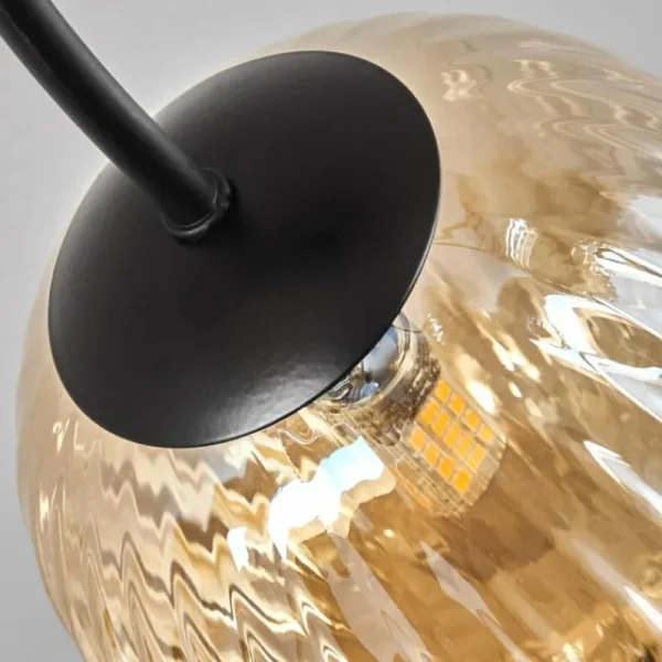 hofstein Plafonnier - Verre Chehalis Ambre, 6 lumières* Lampes Modernes