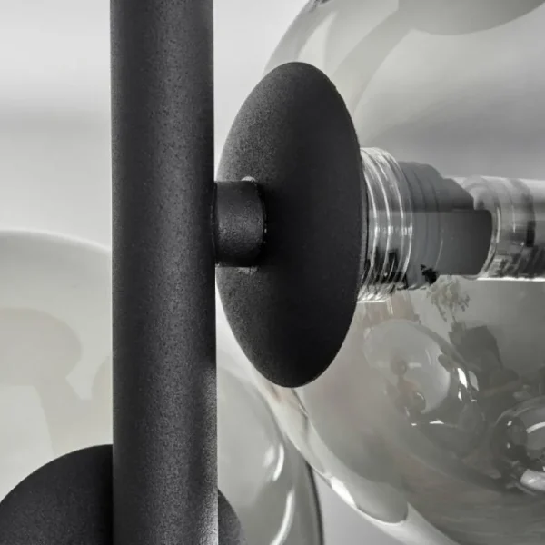 hofstein Plafonnier - Verre Chehalis Fumé, 4 lumières* Lampes Modernes
